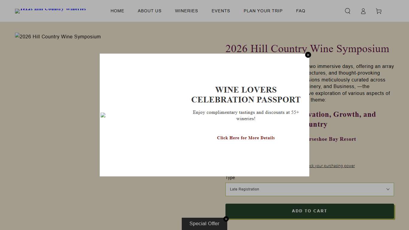 2026 Hill Country Wine Symposium – Texas Hill Country Wineries